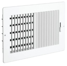 Plastic Air Register – 8 x 4 in – Two-Way