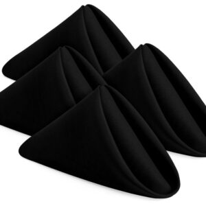 Cloth Napkins – 17 x 17 in – Black