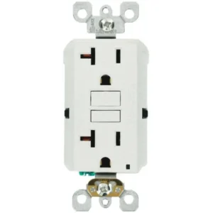 Leviton 20a Self-Test Smartlockpro Slim Gfci Duplex Outlet