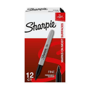 Permanent Marker – Fine Tip – Black
