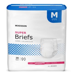 McKesson Adult Incontinence Brief – Medium – Moderate