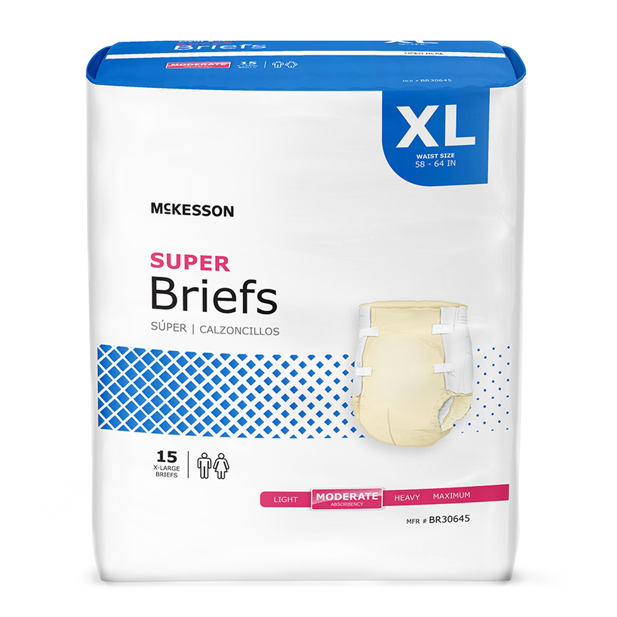 McKesson Adult Incontinence Brief – X-Large – Moderate