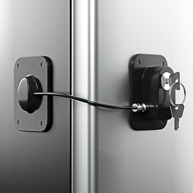 Refrigerator Lock – Black