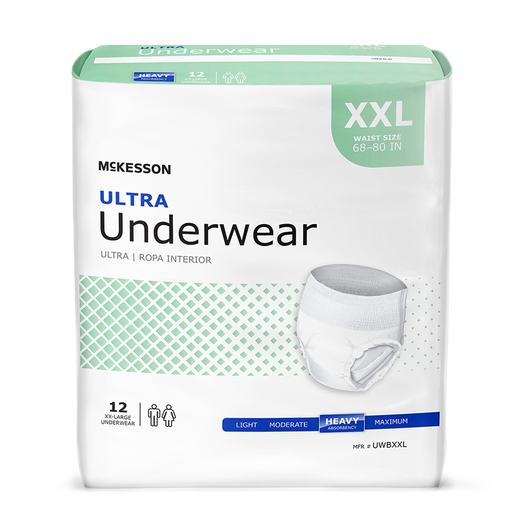 McKesson Absorbent Underwear – 2X-Large – Heavy