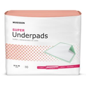 McKesson Disposable Underpad – 23 x 36 in – Moderate
