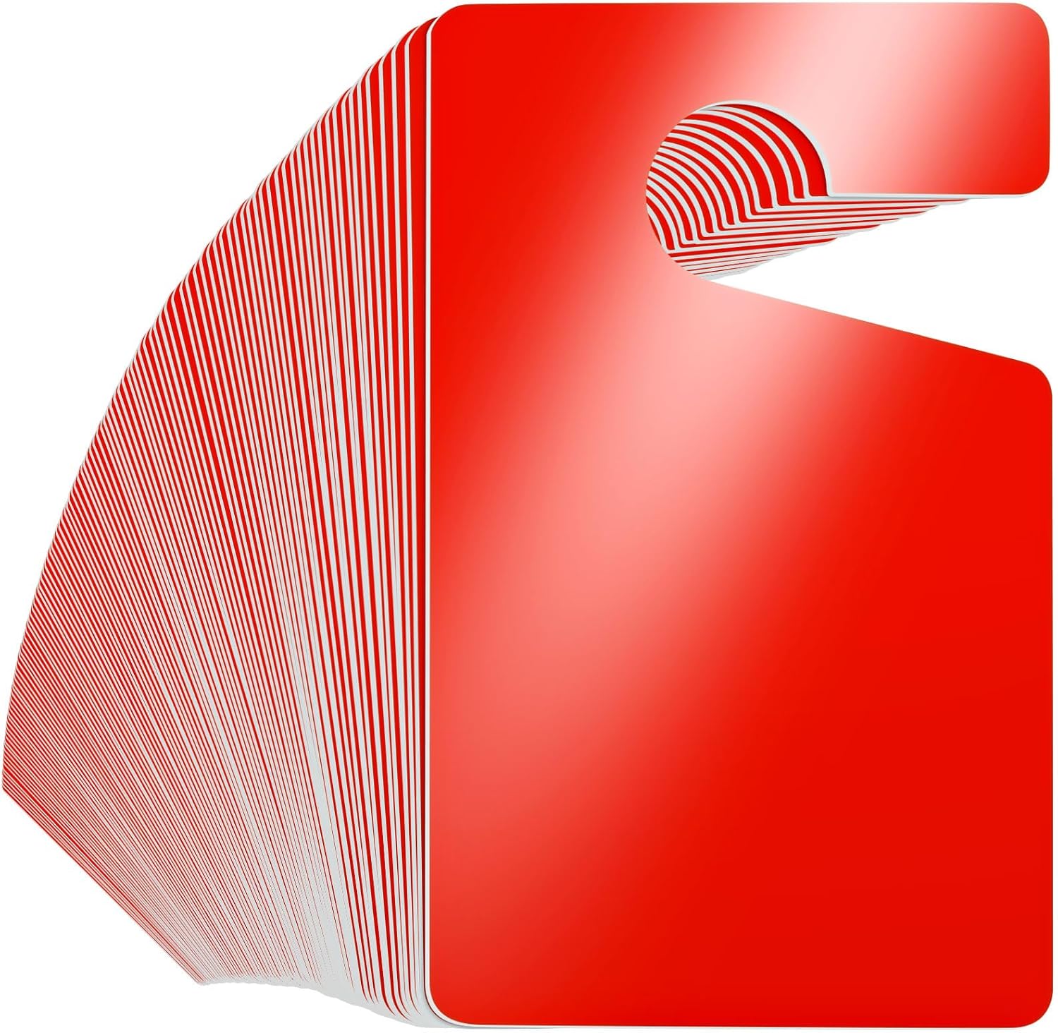 Doorknob Hang Tag - 3 x 5 in - Red