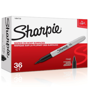 Permanent Marker – Fine Tip – Black