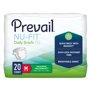 Incontinence Brief - Prevail Nu-Fit - Medium - Heavy Absorbency