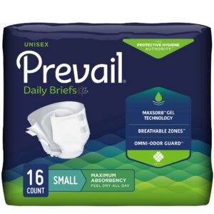 Incontinence Brief - Prevail - Small - Heavy Absorbency