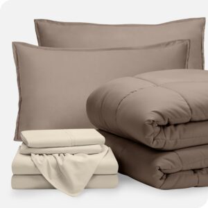 Bedding Set - Full - 7 Piece - Taupe