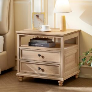 Nightstand - Farmhouse - 2 Drawer - 24 in Wide
