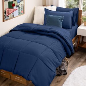 Bedding Set - Twin - 5 Piece - Dark Blue