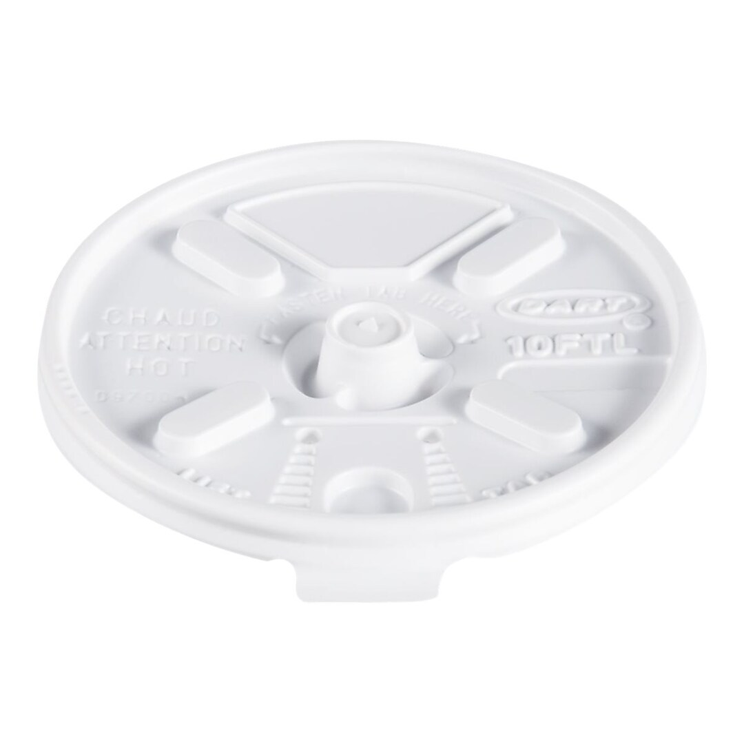 Cup Lid - Dart Lift 'n' Lock - White