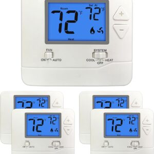 Thermostat - Non Programmable - 5 Pack