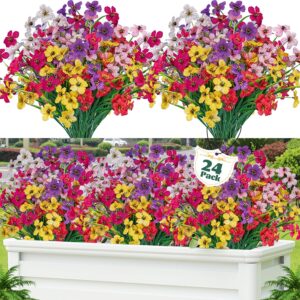 Artificial Outdoor Flowers – Assorted Colors