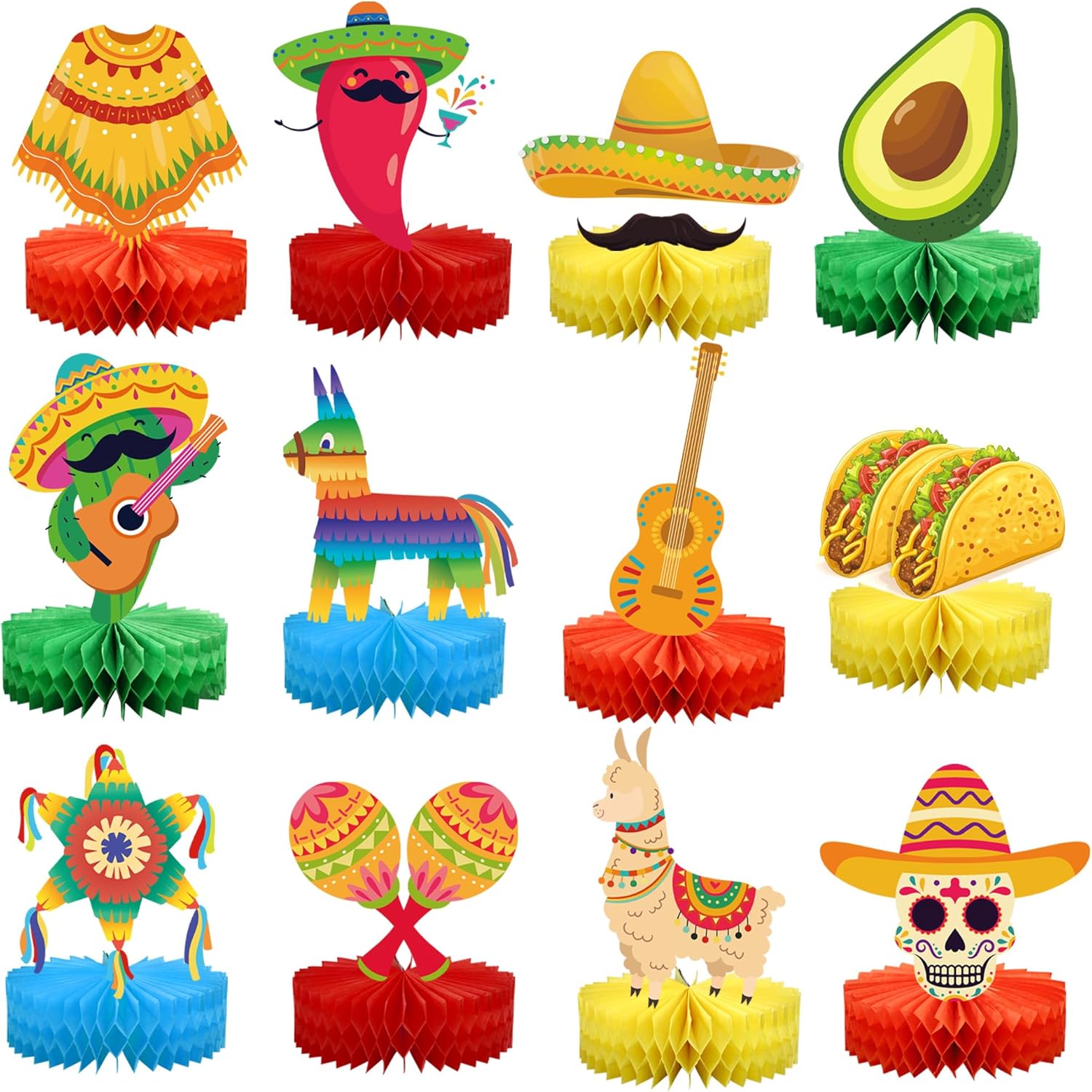 Cinco de Mayo Honeycomb Centerpieces