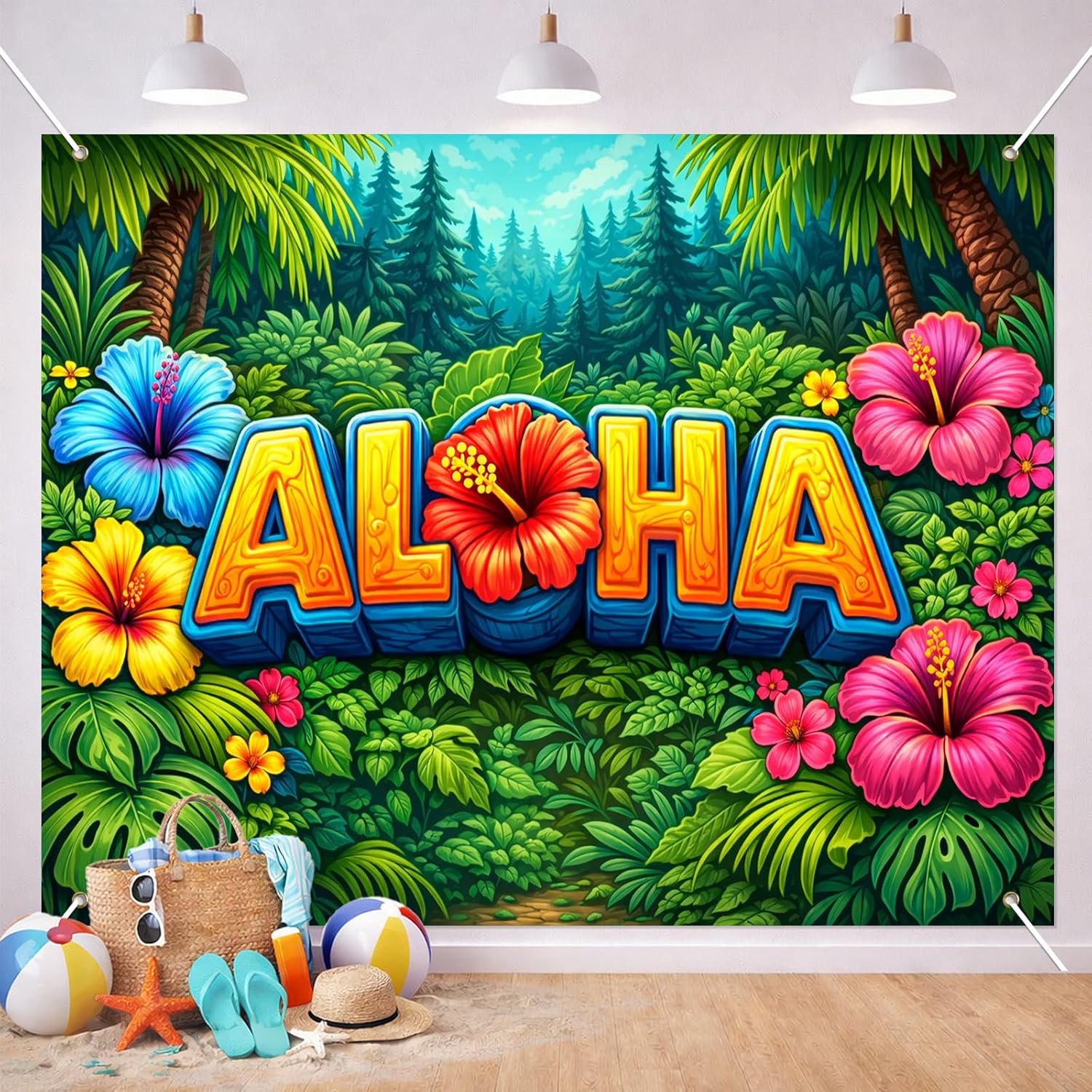 Hawaiian Luau Backdrop